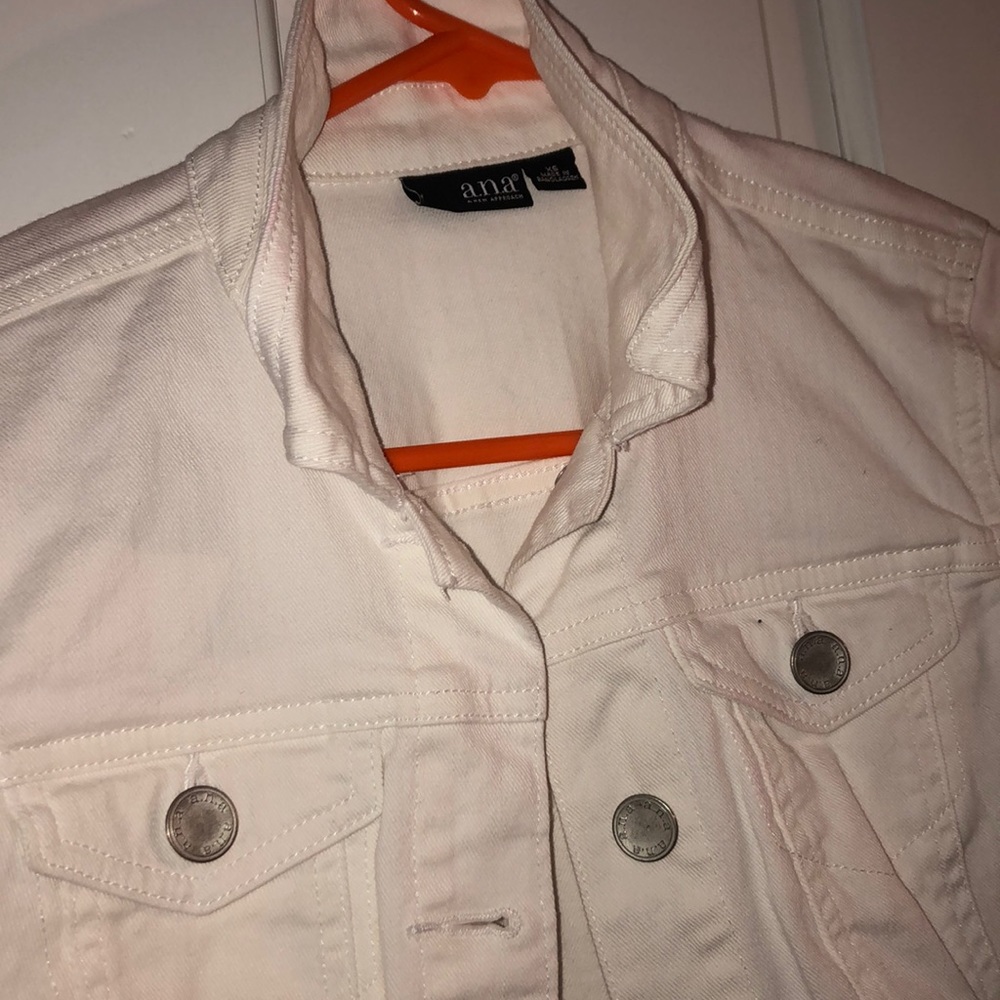 White jean jacket